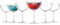 KX-WARE Cocktailgläser aus Kunststoff, 325 ml, Barzubehör, Acryl-Martini-Gläser, Coupé-Gläser, transparent, 6 Stück