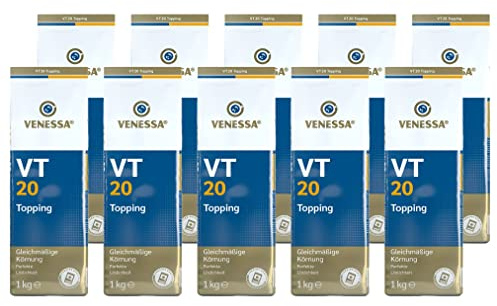 VENESSA VT 20 Milchpulver 10 x 1kg Topping zur Verfeinerung von Kaffee Latte & Cappuccino für Kaffee-Vollautomaten und Vending, 10er Vorratspackung (20% Magermilchpulver)