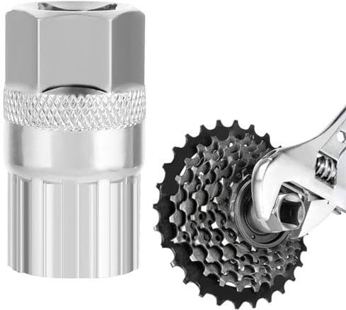 Molain Bicycle Freewheel Removal Tool, Steel Bike Freewheel Remover Compatible with Shimano, Saches, DNP, Sun Race, Freewheel Lockring Tool for 12 Spline Freewheels Repair(1PC)