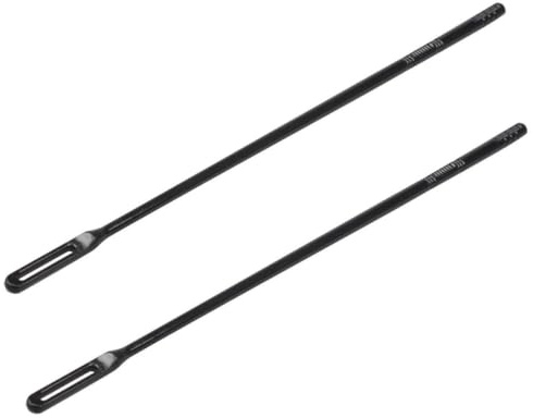 Flötenreinigungsstäbe aus Kunststoff, Schwarz, 2 Stück | Querflöte, Leicht zu Verstauen und Waschbar, Reinigungszubehör für Holzblasinstrumente