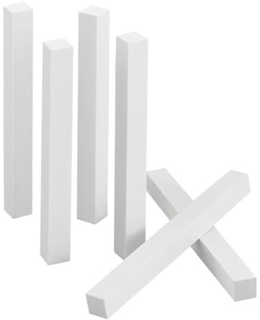 Sefdrert 6Pcs White Corundum Grinding Whet Stone Pottery Tools 10Cm Sculpture Scraper Clay Extruder Tool for Clay Art Craft DIY