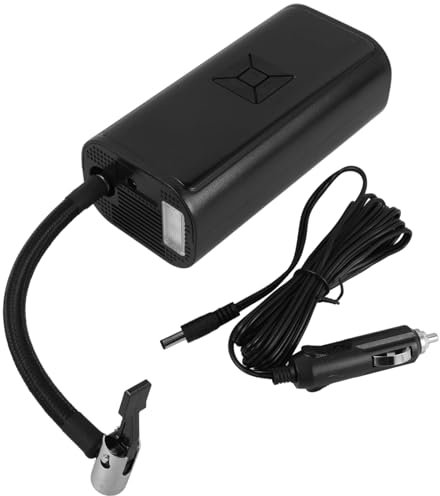 Gatuida Bomba De Aire Portátil Inflador para Llanta Compresor De Aire Portatil Bomba De Presión De Neumáticos Compresor De Aire del Coche Inflador De Neumáticos De Mano Black Abs