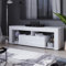 Vida Designs Luna 2 Drawer LED TV Unit, 2 Drawer TV Console Unit TV Entertainment Unit for Living Room Home Furniture (White)