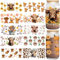 CozDazz UV DTF Cup Wraps for 16 oz Glass, 10 Pcs Highland Cow Waterproof Rub on Transfer Stickers for Cups, Creative Design for Gifts, Office Use, Easy to Apply DIY Craft