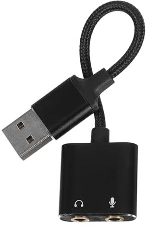 OSOLADY Convertisseur De Carte Son Externe Adaptateur De Casque pour Smartphones Interface Audio Externe Adaptateur De Sortie Audio Interface Microphone