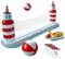 Pool Volleyball Set Includes 57.1x118.1 Inch Inflatable Pool Volleyball Net and Tray, Multi-person Water Play Game Toy Summer Games for Kids and Adults
