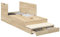 vidaXL Stauraum Bettgestell Sonoma Eiche 90x190 cm Holzwerkstoff mit vielen Schubladen, modernem Design, einfacher Montage, Innenmöbel aus MDF für Erwachsene