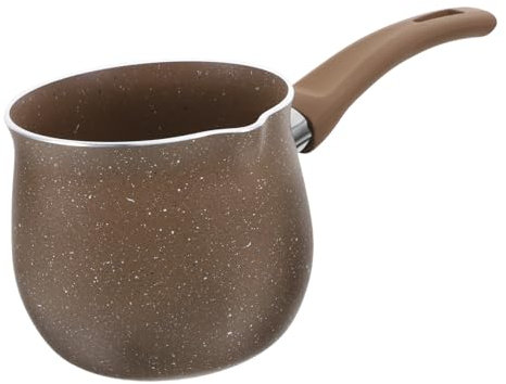 GLEAVI tetera olla para hervir leche calentador de mantequilla cacerola con pico vertedor recipiente de leche para estufa sartenes para estufa cocina mini Acero inoxidable