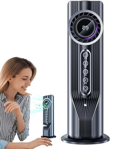 Condizionatore Portatile per Stanza | Climatizzatore Mini Compatto | Unità di Raffreddamento Evaporativo Silenziosa per Camera Ufficio Auto Campeggio Interno ed Esterno