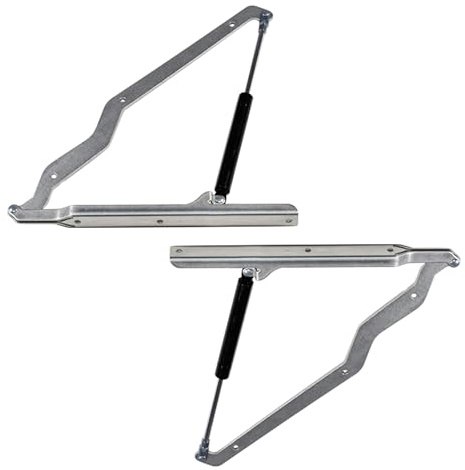 CANTONDZ 2 x Hydraulic Piston Gas Lift 200N Hydraulic Piston Hinge Lid Close Bracket Replacement Compatible with Keter Store It Out Premier XL Grande Store Jumbo Wheelie Bin Box Hinge