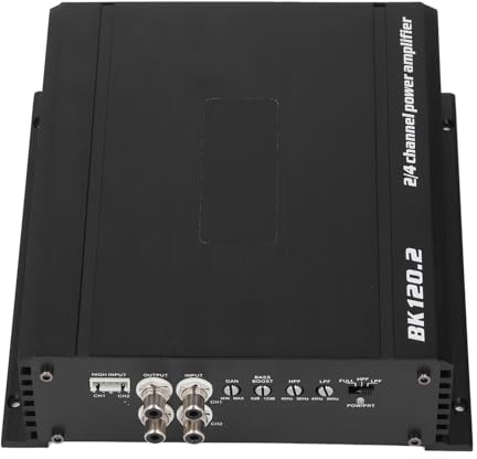 ZDETGU Amplificador de Coche de 2 Canales de 1000 W con Refuerzo de Graves para Vehículos Mejorados, Camiones y Barcos