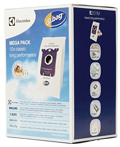 Vacuum cleaner S-bag E 201M, 12 pièces