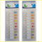 2 x Info-Seite Marker mit Lineal Index klein Sticky Notes mit Farbe Zahlen – 10 x 10 insgesamt 100 Marker je Pack – Dimension 12 x 45 mm