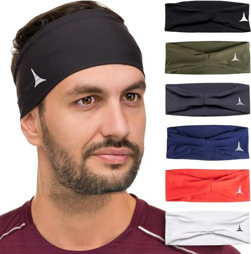 French Fitness Revolution - Dehnbares Sport-Stirnband Männer & Frauen - Schweißband zum Laufen, Radfahren, Basketball, Yoga, Fitness - feuchtigkeitsableitendes Workout-Haarband