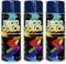 Deco Color 3er Sparpack DC Lackspray glänzend 400ml nach RAL freie Farbauswahl (3 Dosen in saphir blau glanz RAL 5003)