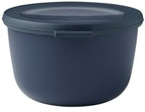 Mepal - Multi Bowl Cirqula Round - Vorratsdose mit Deckel - Geeignet als Luftdichte Aufbewahrungsbox für den Kühlschrank, Mikrowellengeschirr & als Frischhaltedosen - 1000 ml - Nordic Denim
