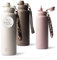 MAMEIDO Thermosflasche mit Strohhalm personalisiert 1200ml, auslaufsichere Trinkflasche Edelstahl isoliert, Namensgravur als personalisiertes Geschenk (personalisiert, 1,2l)