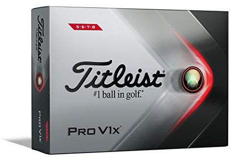 Titleist Pro V1X High Number Golfball, Weiß