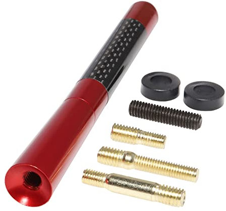 RED WOLF Car Short Antenna Mast Mini Roof Aerial 4.7 for VW Honda Nissan Toyota Audi Ford AM & FM Reception Stereo Radio Roof Antenna Mast Replacement