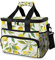 HMZXZ Groß Kühltasche Picknicktasche Lunchtasche Tropisch Zitrone Obst Muster 15L Isoliertasche Brotdose Cooler Cooling Tote Bag für Lebensmitteltransport, Camping, BBQ