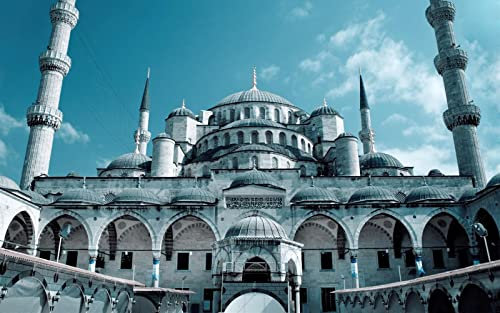 Haeran River Große Moschee Istanbul Türkei Diy 5D Diamond Painting By Number Unique Kits Home Wall Decor Crystal Strass Wall Decor