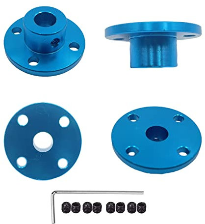 4Pcs 8mm Lega di Alluminio Rigido Flangia Accoppiamento Motore Guida Albero Accoppiatore per DIY Motor Connector