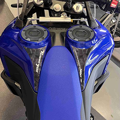 LABELBIKE 3D Aufkleber Motorrad Tankpad kompatibel mit Yamaha | Tenere 700 World Raid, Harzschutz, Kratzfestigkeit, Dekoration