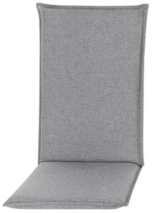 Pillows24 - Hochlehner Auflagen 2er Set 120x50x8 cm | Bequeme & Wetterfeste Gartenstuhlauflagen | Polster Sitzkissen für Klappsessel & Gartenmöbel | Extra Dicke Sitzauflagen | Made in EU | Dunkelgrau
