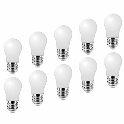Jiotouhu E27 LED Lampe 3W Glühbirne,A50 Leuchtmittel LED,6500K kaltweiss,300LM,30W Glühlampe ersetzt,230° Abstrahlwinkel,Nicht Dimmbar,10er Pack