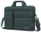 MOSISO Bolso Bandolera Portátil, 13-13,3 Pulgadas Maletín, Compatible con MacBook Pro 14 M4 M3 M2 M1 con 2 Bolsillos Elevados&1 Solapa&1 Bolsillo Horizontal&Asa&Cinturón,Esmeral Verde