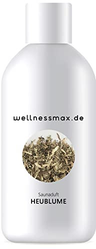 wellnessmax Sauna Aufguss Heublume, mit 100% natürlichen ätherischen Ölen, natürliches Sauna-Aufguss-Mittel Saunaaufguss zum wohlfühlen