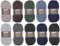 SUPERGARNE Sockenwolle Aktiv 4-fädig – 1000 g (10x100g), Strapazierfähig, Maschinenwaschbar, Made in Italy, Ideal für Socken und Strickprojekt (Melange)