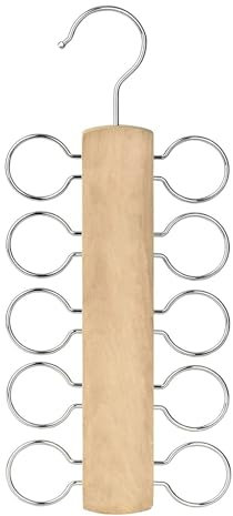 Porte Écharpe, Porte Foulard, Cintre D'Écharpe, Porte Cravate, Support Écharpe, Porte Ceintures, Cravates Bois Cintre, Support Organisateur de Placard Multifonction pour Foulards, Cravates, Ceintures