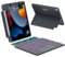 Funda con teclado para iPad de 9ª/8ª/7ª generación de 10.2 pulgadas, iPad Pro de 10.5 pulgadas Air 3 (2021/2020/2019/2017) con soporte para lápices, teclado retroiluminado desmontable con soporte,