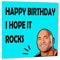 The Rock Geburtstagskarte, lustig, Dwayne Johnson, für Männer und Frauen, 145 x 145 mm