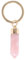 Something Different Wholesale Porte-clés en quartz rose – Porte-clés en cristal semi-précieux pour l'énergie de guérison – Porte-clés en pierre précieuse de quartz rose – Porte-clés en pierre