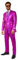 OppoSuits Pinker Discoball Anzug für Herren - Silvesterparty Kostüm - Pink Metallic - Inklusive passender Jacke, Hose und Krawatte