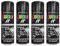 PNJB Paint Spray Can 250ml 'Black Gloss' General Purpose, Fast Dry Excellent Coverage Adhesion, Spray Paint For Metal, Plastic, Wood, Stone, Gloss Finish (Pack of 4)