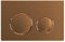 SPARES2GO Luxuriöses Betätigungsplatten-Set für verdeckten WC-Spülkasten, Wandaufhängung, gebürstetes Kupfer, 245 mm x 165 mm