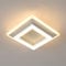 SENQIU Moderne Deckenleuchte Led, Quadratisch Design Deckenlampe aus Acryl, Deckenbeleuchtung Weiß 24W für Schlafzimmer, Wohnzimmer, Küche, Badezimmer, Warmweiß 3000K