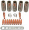 Punte di contatto per saldatura, 20 pezzi supporti ugelli parti accessori set sutable per MB25 25AK MIG MAG torcia pistola saldatrice