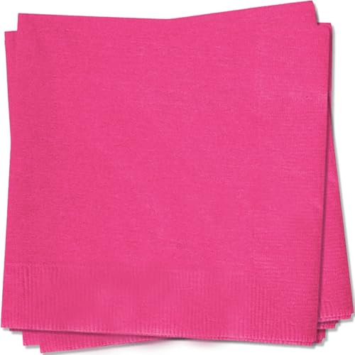 MORAINJAY 20 servilletas de papel de color rojo rosado, 33 x 33 cm, servilletas de papel, servilletas de cóctel, color rojo rosado, para bodas, cenas, cumpleaños, bodas y fiestas