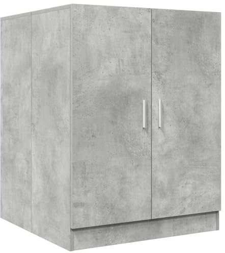 vidaXL Waschmaschinenschrank Betongrau 70,5x71,5x91,5 cm, Waschmaschinenregal, Badschrank, Badezimmermöbel, Badezimmerschrank, Badezimmerregal