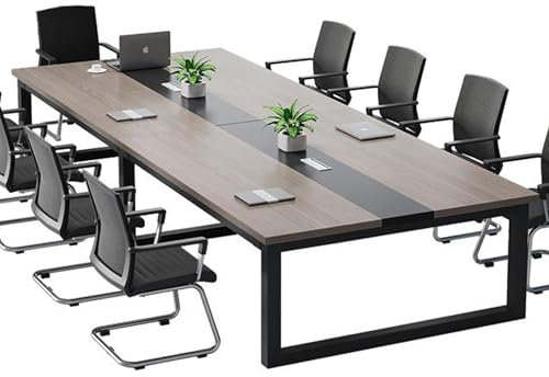 PENGKTXXY Großer Konferenztisch 118,1 x 47,24 x 29,53 Metallrahmen Besprechungstisch nur für Büroräume