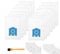 Madlife Garage 12pcs 3D Air Clean Dust Bags for Miele Hoover GN Vacuum Cleaner Bags for Classic C1 Complete C2 Complete C3 S2 S5 S8 S400 Series