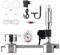 ACAGALA Aquarium DIY CO2 Generator System Kit CO2 Generator System mit Magnetventil Blasendiffusor Kohlendioxid Reaktor Kit für Pflanzen Aquarium