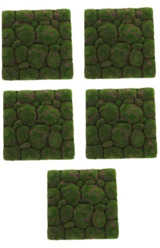 BESPORTBLE 5St Simulierte Moosschaumplatte transparente Wunschflaschen Schaum Moos Wandmoos Wandverkleidung Moos Wandpaneel Grün Wandtafel Wanddekoration für zu Hause grüne Moosfliese Green