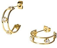 Purelei Star Ohrringe – wasserfest | Doppelt gearbeitete Creolen mit funkelnden Steinen | Edelstahl & 14K/18K Vergoldung | Elegante Ohrringe inspiriert von der Purelei Community