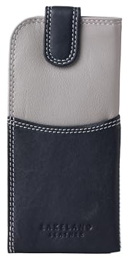 Lakeland Leather Glasses and Sunglasses Case – Real Leather Protective Holder for Reading Glasses, Eyewear, and Shades – Slim and Durable Pouch