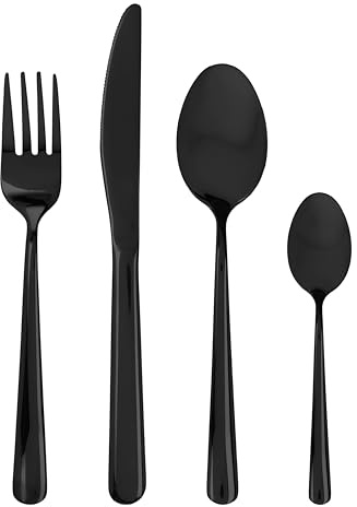 Tognana Element, Servizio 24 posate, acciaio inox 18/0, nero